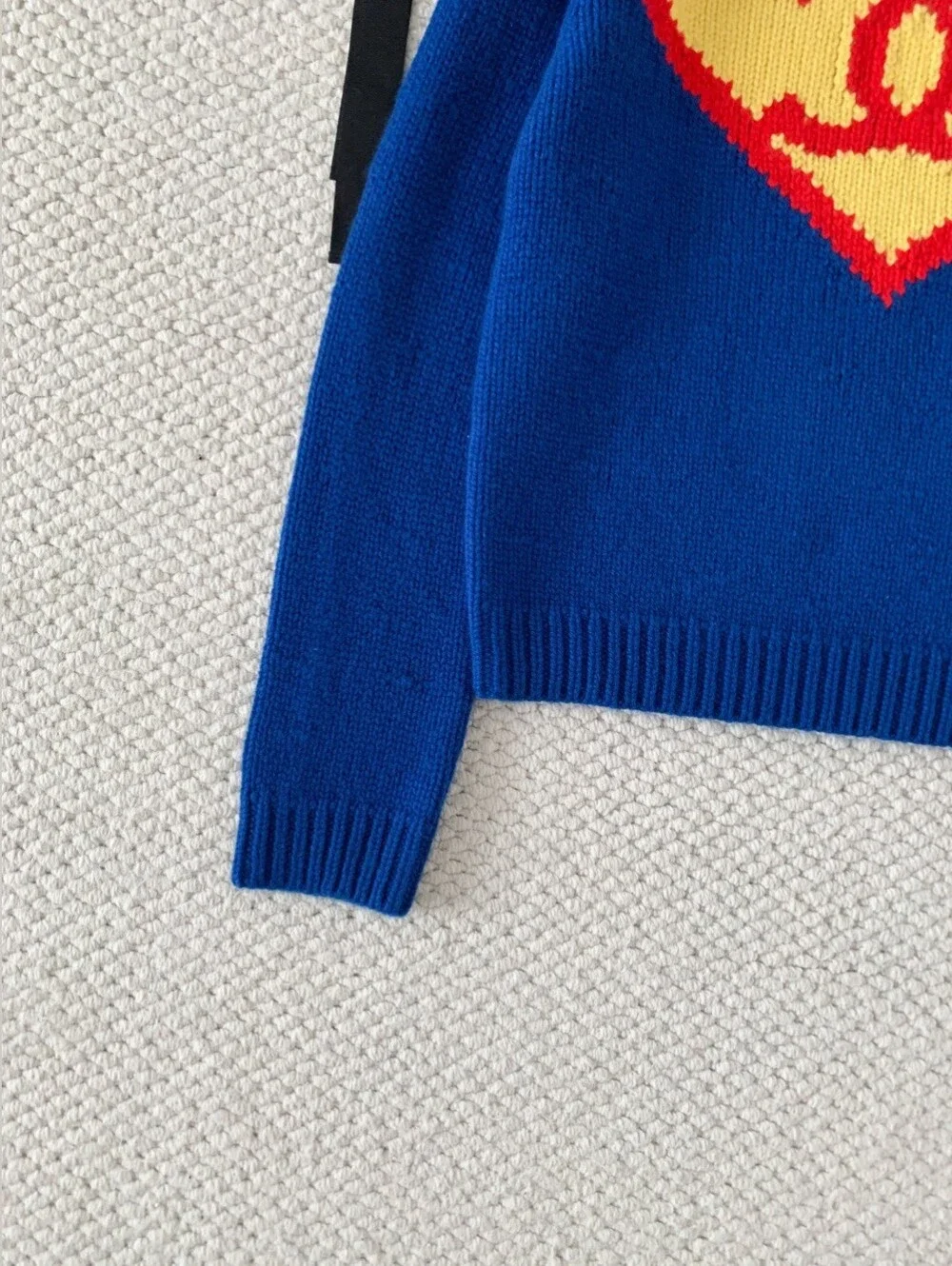 CHANEL Blue Cashmere Crewneck Sweater